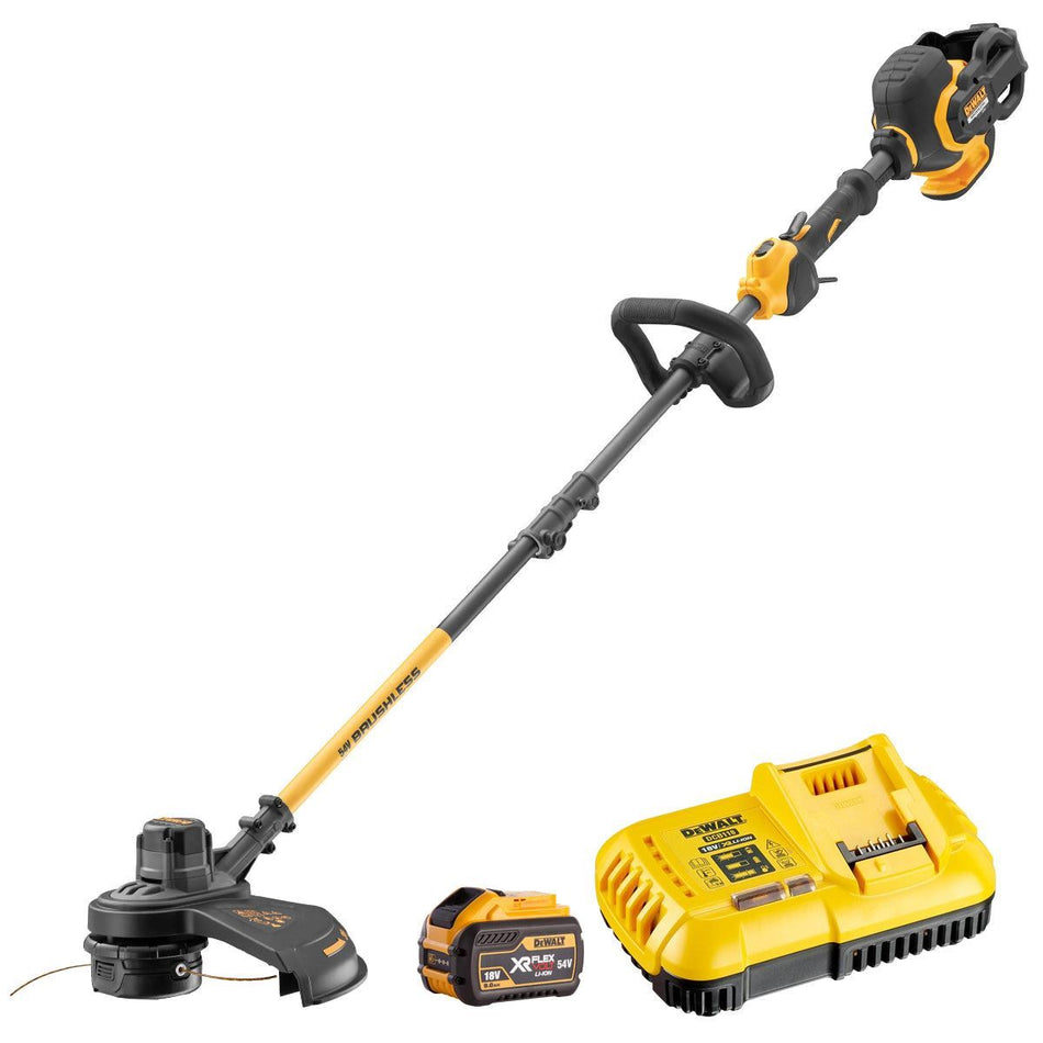 Dewalt DCM5713X1 54V XR FlexVolt Brushless String Trimmer with 1 x 9.0/3.0Ah Battery & Charger