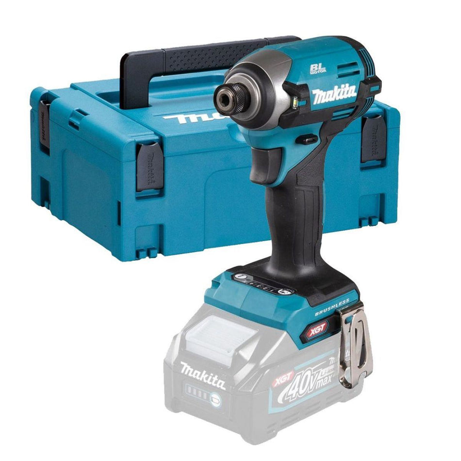 Makita TD003GZ01 40Vmax XGT 1/4" Brushless Impact Driver With Case
