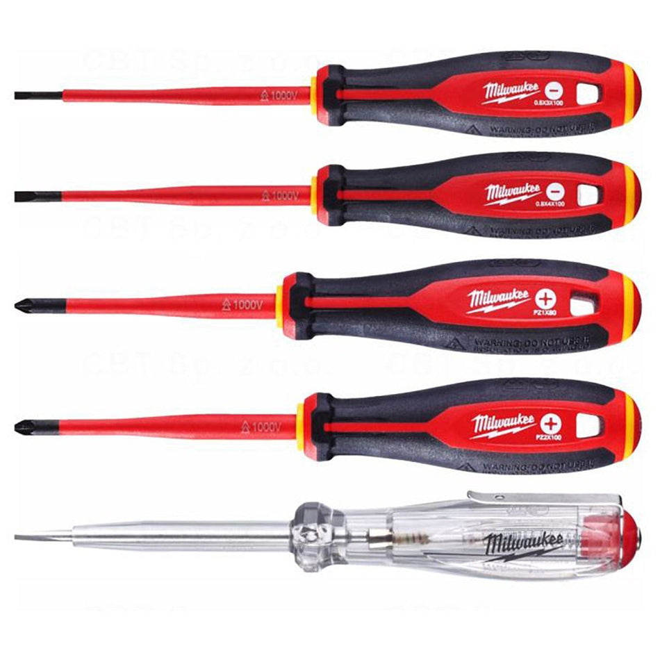 Milwaukee Tri-Lobe VDE Screwdriver Set 5 Piece 4932478737