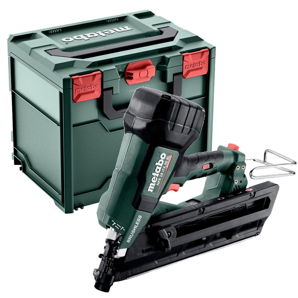 Metabo NFR 18 LTX 90 BL 18V Brushless First Fix Framing Nailer Body Only & Metabox 612090840