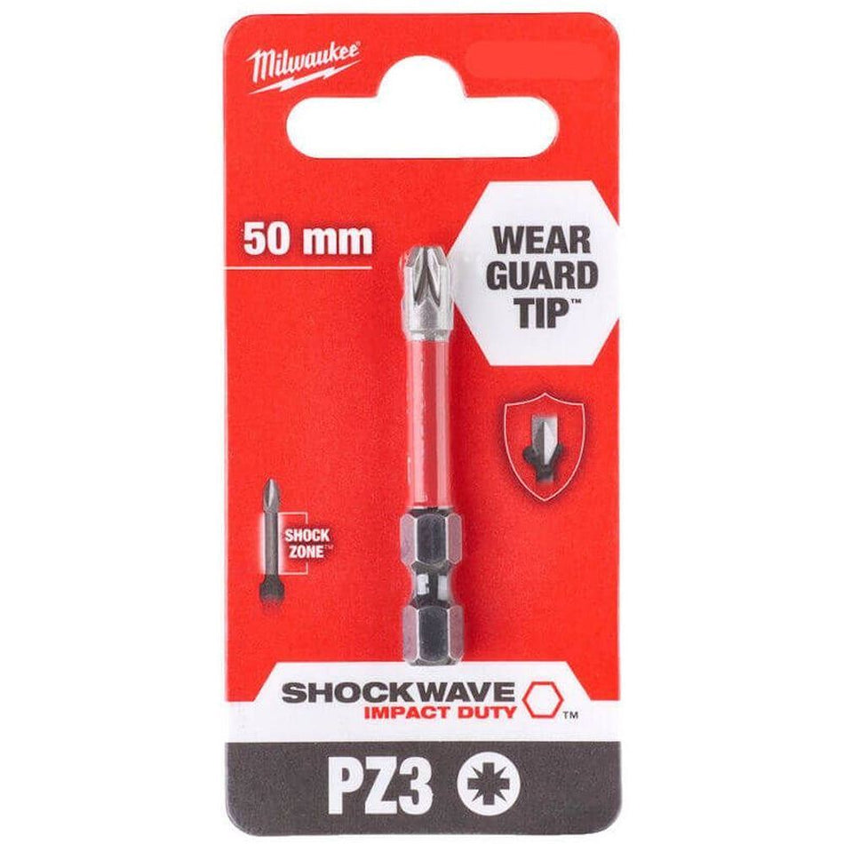 Milwaukee Shockwave PZ3 50mm Screwdriver Bit 4932472051