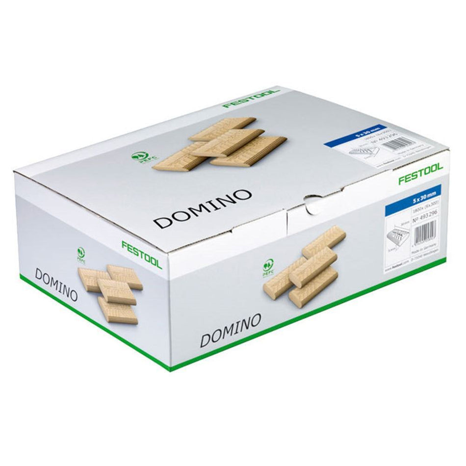 Festool D 5x30/300 BU Domino Beech Pack Of 300 - 494938 For DF 500
