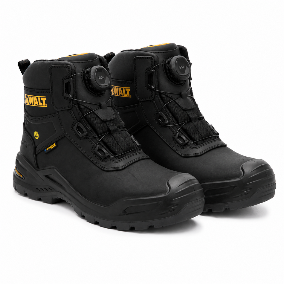 Dewalt Lander BOA Waterproof Safety Boots Black - Size 9