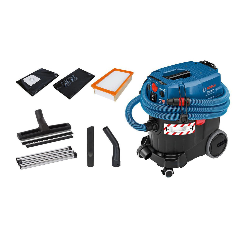 Bosch BSH6019C3670 GAS 35 H AFC Professional H-Class Wet & Dry Vacuum 240V/1200W for Heavy-Duty Cleaning