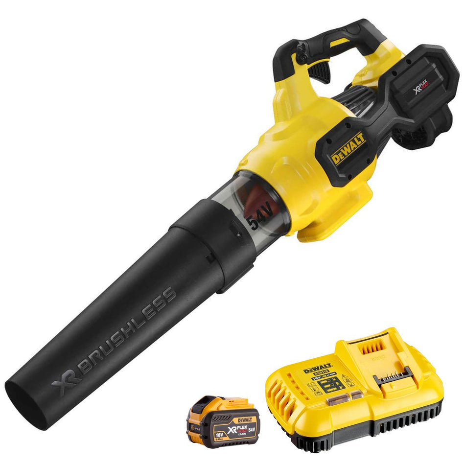 Dewalt DCMBA572X1-GB 54V XR Flexvolt Brushless Axial Blower with 1 x 9.0Ah Battery & Charger